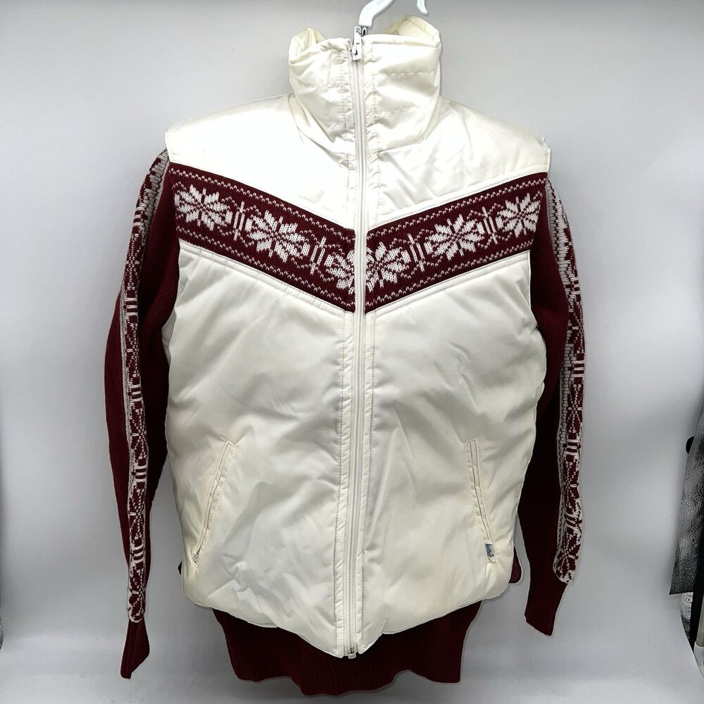 VTG Antler 1970s Goose Down Puffer Vest w/Matching Sweater UNISEX-NOS/NWOT-Sz M